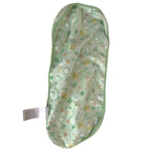 Healthtex Baby Green Burp Cloth Drool Rectangle Green Bunny Rabbit Carrots 15 in